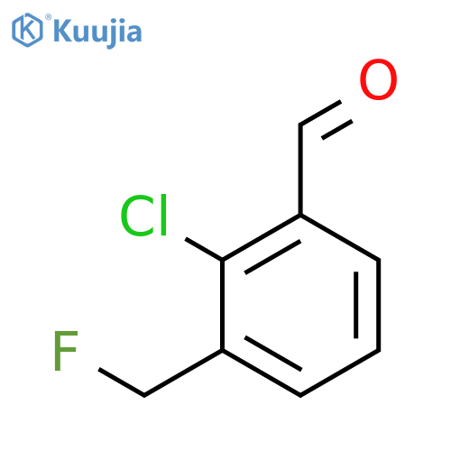 2-Chloro-3-(fluoromethyl)benzaldehyde structure