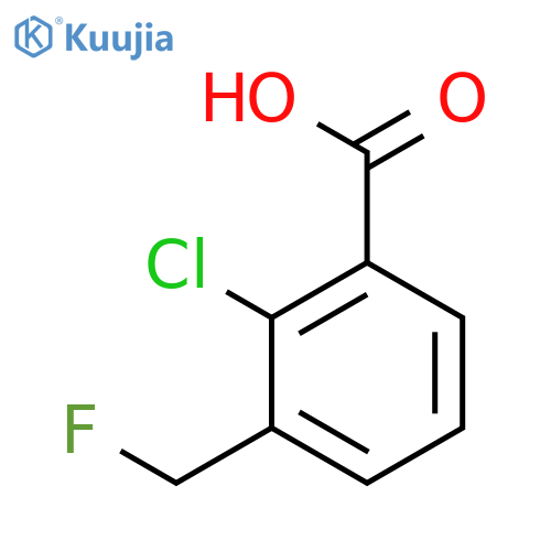 2-Chloro-3-(fluoromethyl)benzoic acid structure