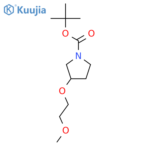 2-methyl-2-propanyl (3r)-3-(2-methoxyethoxy)-1-pyrrolidinecarboxy Late structure