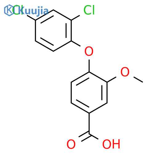 BENZOIC ACID, 4-(2,4-DICHLOROPHENOXY)-3-METHOXY- structure