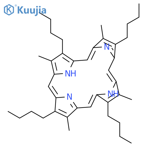 21H,23H-Porphine, 2,7,12,17-tetrabutyl-3,8,13,18-tetramethyl- structure