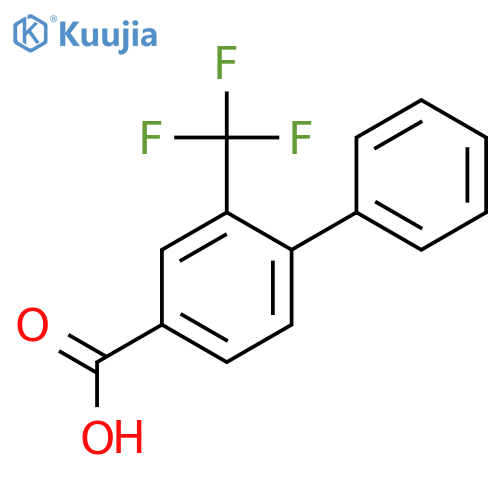 [1,1'-BIPHENYL]-4-CARBOXYLIC ACID, 2-(TRIFLUOROMETHYL)- structure