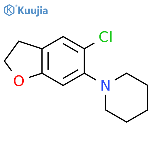 PIPERIDINE, 1-(5-CHLORO-2,3-DIHYDRO-6-BENZOFURANYL)- structure
