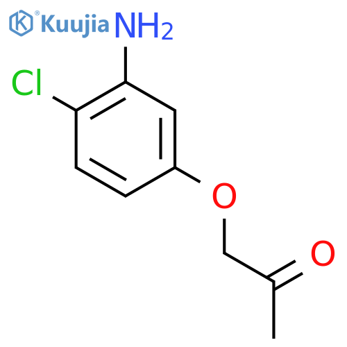 2-PROPANONE, 1-(3-AMINO-4-CHLOROPHENOXY)- structure