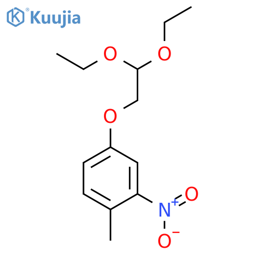 BENZENE, 4-(2,2-DIETHOXYETHOXY)-1-METHYL-2-NITRO- structure