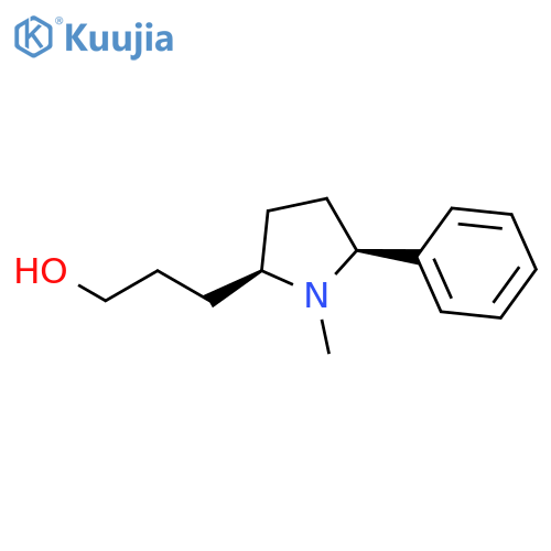 2-PYRROLIDINEPROPANOL, 1-METHYL-5-PHENYL-, CIS- structure