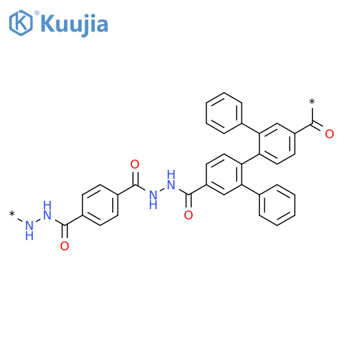POLY(1,2-HYDRAZINEDIYLCARBONYL-1,4-PHENYLENECARBONYL-1,2-HYDRAZINEDIYLCARBONYL[1,1':2',1'':2'',1'''-QUATERPHENYL]-5',4''-DIYLCARBONYL) structure