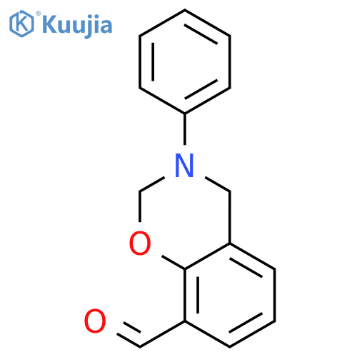 2H-1,3-BENZOXAZINE-8-CARBOXALDEHYDE, 3,4-DIHYDRO-3-PHENYL- structure