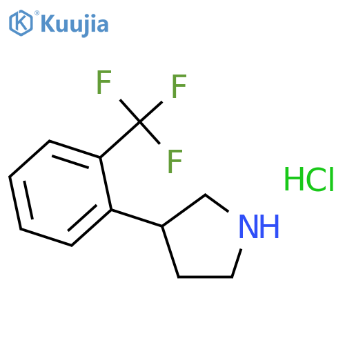 3-[2-(trifluoromethyl)phenyl]Pyrrolidine structure