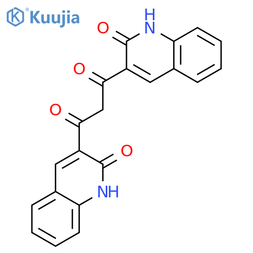 1,3-Propanedione, 1,3-bis(1,2-dihydro-2-oxo-3-quinolinyl)- structure