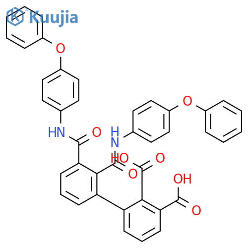 [1,1'-BIPHENYL]DICARBOXYLIC ACID, BIS[[(4-PHENOXYPHENYL)AMINO]CARBONYL]- structure