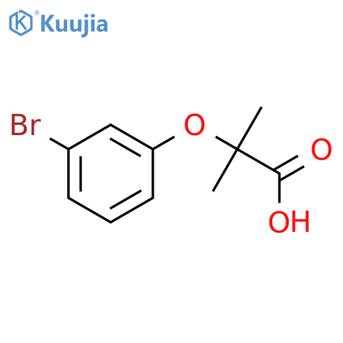 2-(3-bromophenoxy)-2-methylPropanoic acid structure