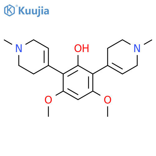 Phenol, 3,5-dimethoxy-2,6-bis(1,2,3,6-tetrahydro-1-methyl-4-pyridinyl)- structure