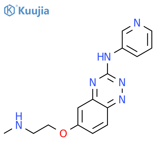 1,2,4-Benzotriazin-3-amine, 6-[2-(methylamino)ethoxy]-N-3-pyridinyl- structure