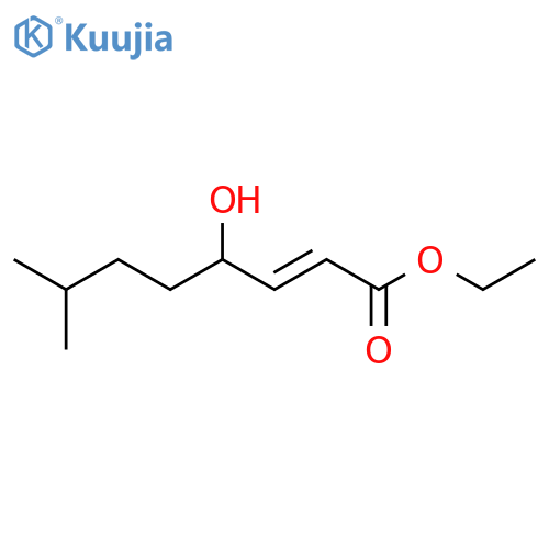 2-Octenoic acid, 4-hydroxy-7-methyl-, ethyl ester, (2E)- structure