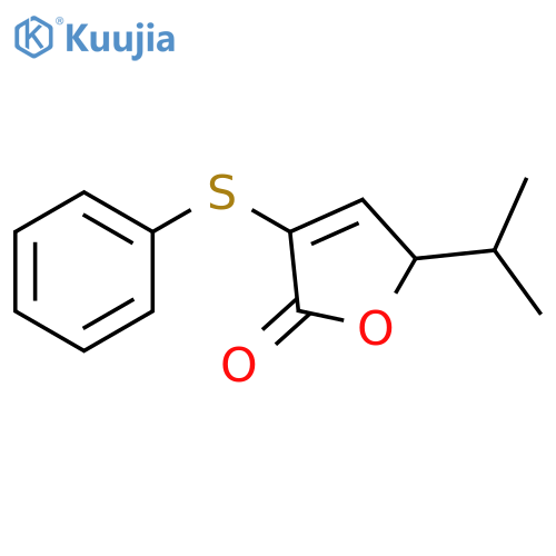 2(5H)-Furanone, 5-(1-methylethyl)-3-(phenylthio)- structure