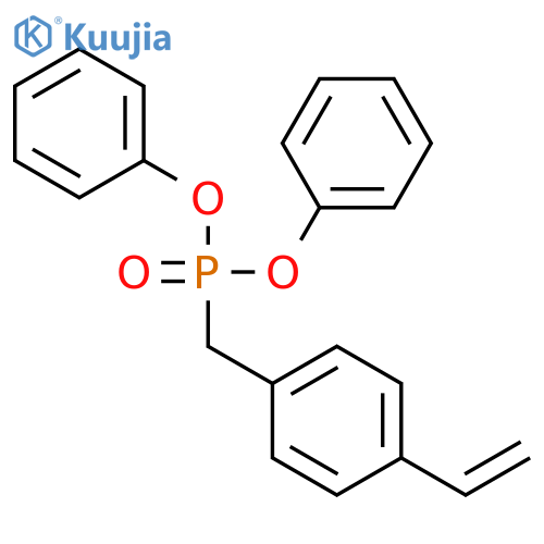 PHOSPHONIC ACID, P-[(4-ETHENYLPHENYL)METHYL]-, DIPHENYL ESTER structure