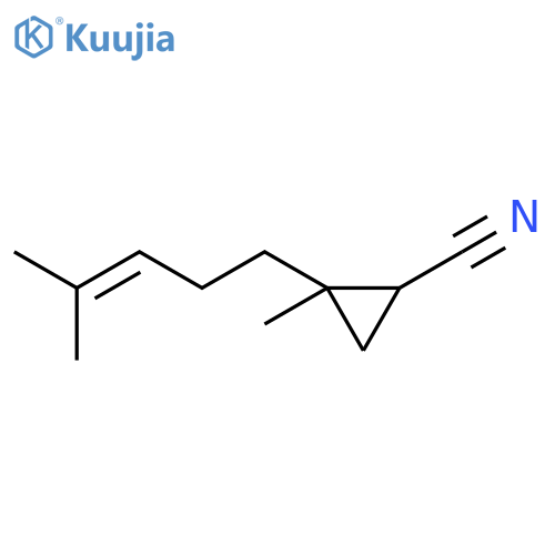 Cyclopropanecarbonitrile, 2-methyl-2-(4-methyl-3-penten-1-yl)- structure