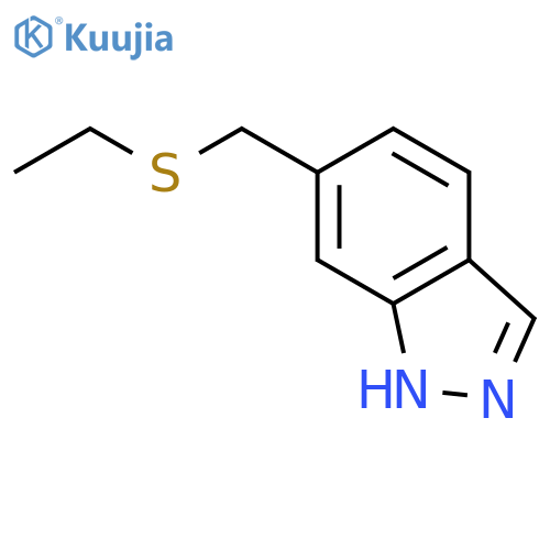 1H-INDAZOLE, 6-[(ETHYLTHIO)METHYL]- structure