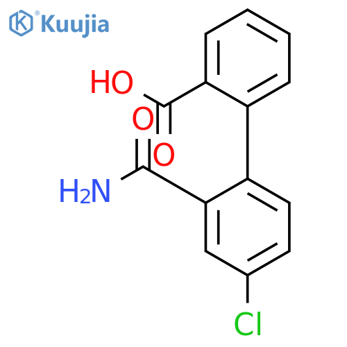 [1,1'-BIPHENYL]-2-CARBOXYLIC ACID, 2'-(AMINOCARBONYL)-4'-CHLORO- structure