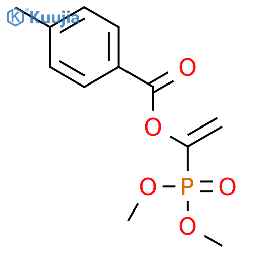 Benzoic acid, 4-methyl-, 1-(dimethoxyphosphinyl)ethenyl ester structure