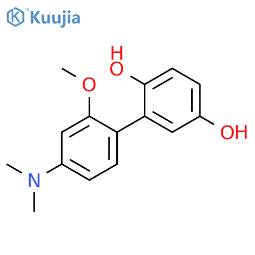 [1,1'-Biphenyl]-2,5-diol, 4'-(dimethylamino)-2'-methoxy- structure