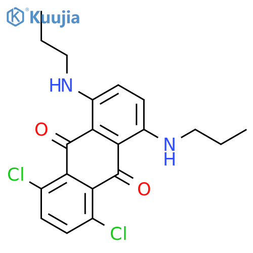 9,10-ANTHRACENEDIONE, 1,4-DICHLORO-5,8-BIS(PROPYLAMINO)- structure