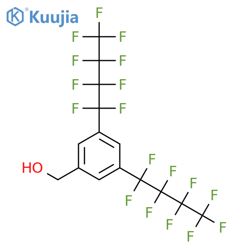 Benzenemethanol, 3,5-bis(1,1,2,2,3,3,4,4,4-nonafluorobutyl)- structure