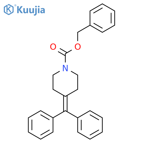 1-Piperidinecarboxylic acid, 4-(diphenylmethylene)-, phenylmethyl ester structure