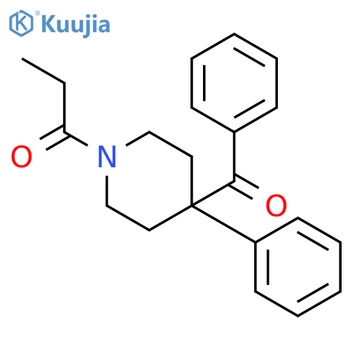 1-Propanone, 1-(4-benzoyl-4-phenyl-1-piperidinyl)- structure