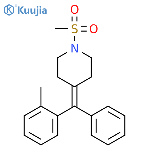 Piperidine, 4-[(2-methylphenyl)phenylmethylene]-1-(methylsulfonyl)- structure
