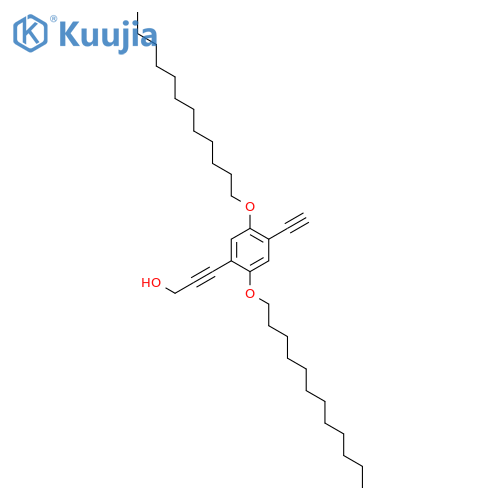 2-PROPYN-1-OL, 3-[2,5-BIS(DODECYLOXY)-4-ETHYNYLPHENYL]- structure