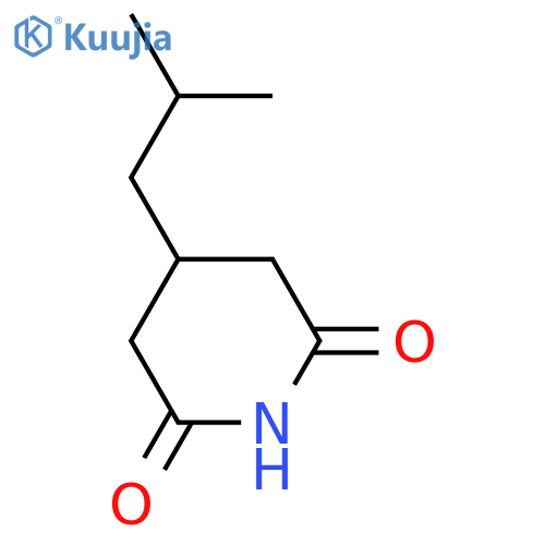 4-(2-Methylpropyl)piperidine-2,6-dione structure