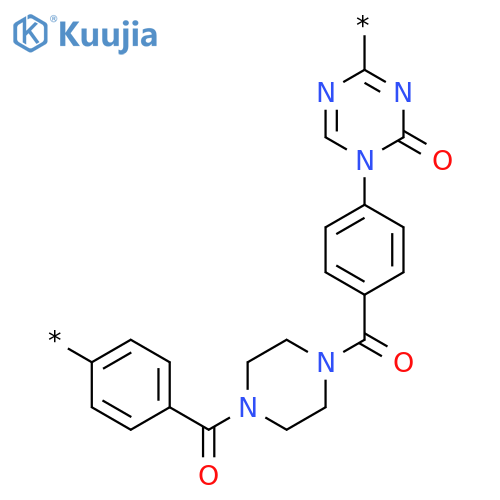 POLY[(1,2-DIHYDRO-2-OXO-1,3,5-TRIAZINEDIYL)-1,4-PHENYLENECARBONYL-1,4-PIPERAZINEDIYLCARBONYL-1,4-PHENYLENE] structure