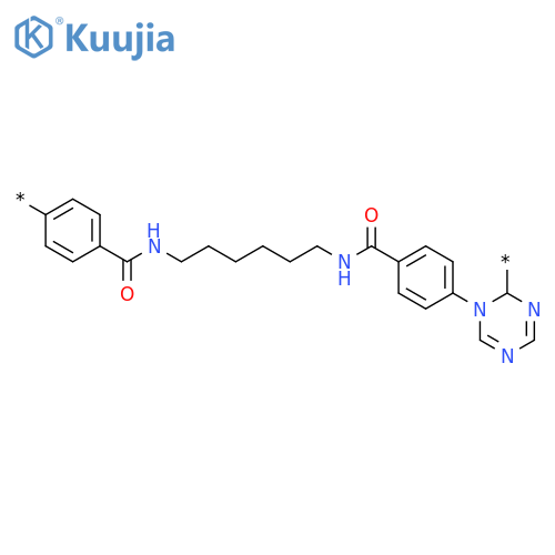POLY[(1,2-DIHYDRO-1,3,5-TRIAZINEDIYL)-1,4-PHENYLENECARBONYLIMINO-1,6-HEXANEDIYLIMINOCARBONYL-1,4-PHENYLENE] structure