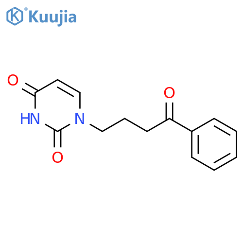 2,4(1H,3H)-PYRIMIDINEDIONE, 1-(4-OXO-4-PHENYLBUTYL)- structure