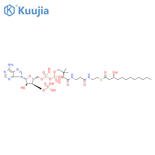 Coenzyme A, S-[(3S)-3-hydroxydodecanoate] structure