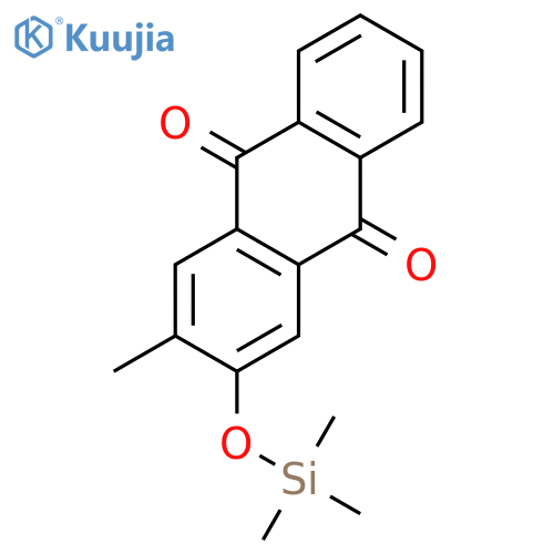 9,10-ANTHRACENEDIONE, 2-METHYL-3-[(TRIMETHYLSILYL)OXY]- structure