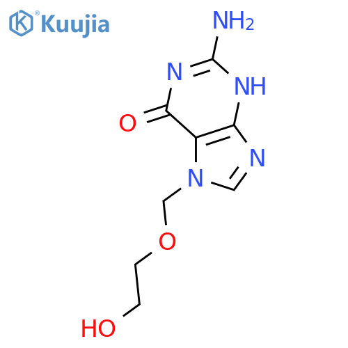 N7-(2-Hydroxyethoxy)methyl)guanine structure