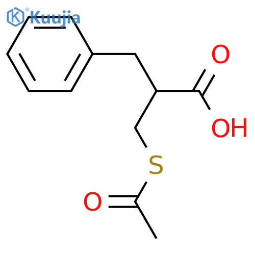 3-(Acetylthio)-2-benzylpropionic Acid structure