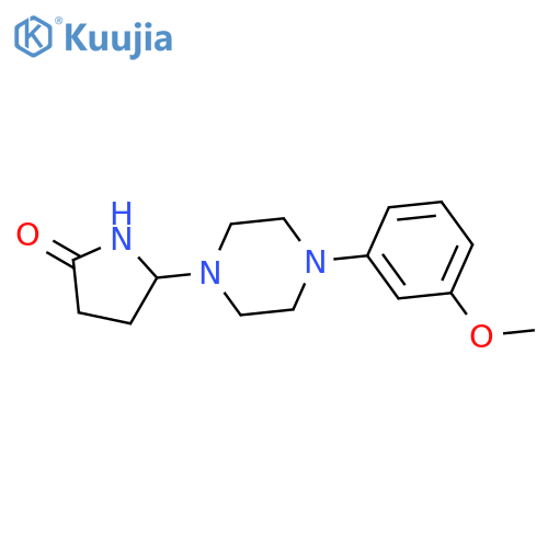 5-[4-(3-methoxyphenyl)piperazin-1-yl]pyrrolidin-2-one structure