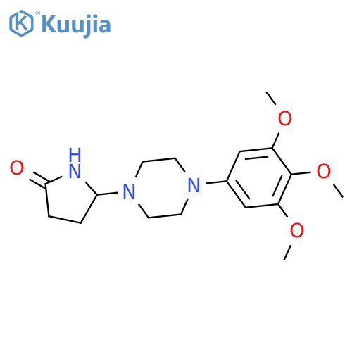 5-[4-(3,4,5-trimethoxyphenyl)piperazin-1-yl]pyrrolidin-2-one structure