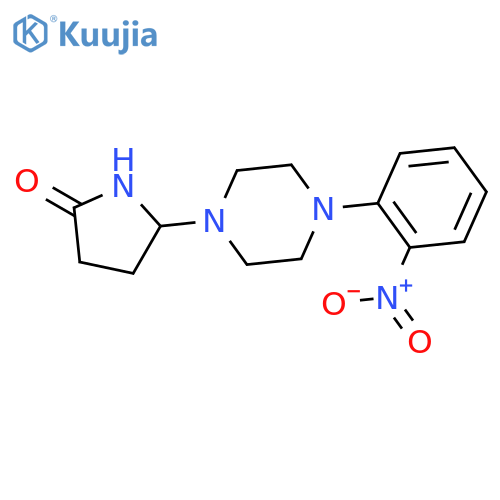 5-[4-(2-nitrophenyl)piperazin-1-yl]pyrrolidin-2-one structure