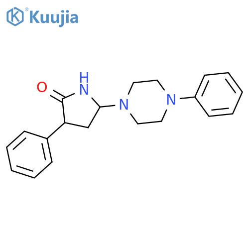 3-phenyl-5-(4-phenylpiperazin-1-yl)pyrrolidin-2-one structure