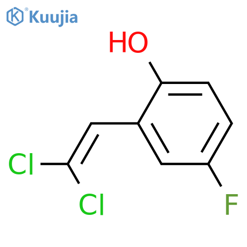 Phenol, 2-(2,2-dichloroethenyl)-4-fluoro- structure
