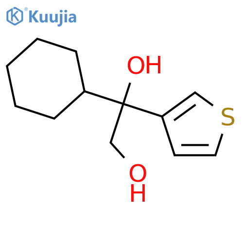 1-Cyclohexyl-1-(thiophen-3-yl)ethane-1,2-diol structure