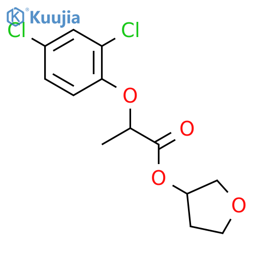 Propanoic acid, 2-(2,4-dichlorophenoxy)-, tetrahydro-3-furanyl ester structure