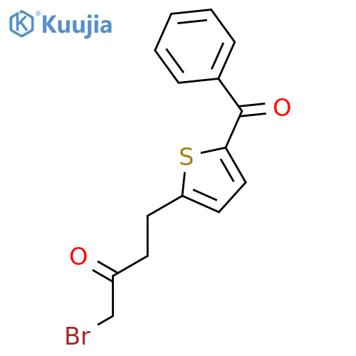 2-BUTANONE, 4-(5-BENZOYL-2-THIENYL)-1-BROMO- structure