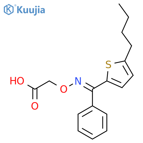 ACETIC ACID, [[[(5-BUTYL-2-THIENYL)PHENYLMETHYLENE]AMINO]OXY]- structure