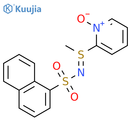 Sulfilimine, S-methyl-N-(1-naphthalenylsulfonyl)-S-(1-oxido-2-pyridinyl)- structure